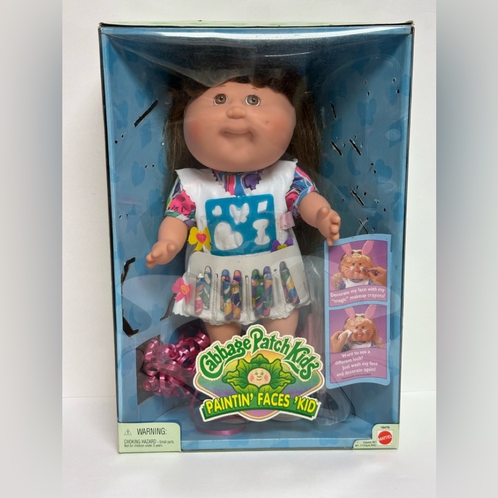 Cabbage Patch Kid Paintin’ Faces ‘Kid 1996 Very Rare Mattel Original Box